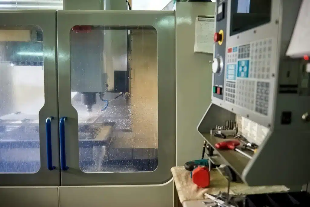 Cnc machine in action