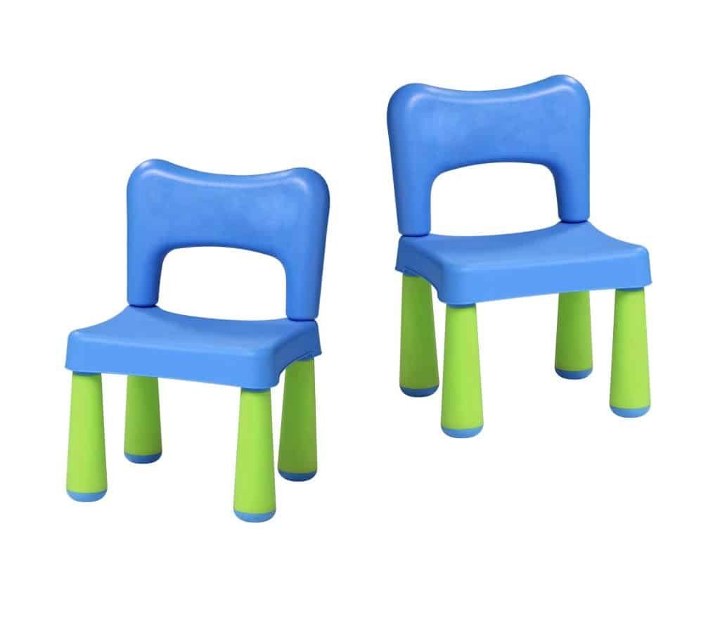 baby plastic stool on a white background