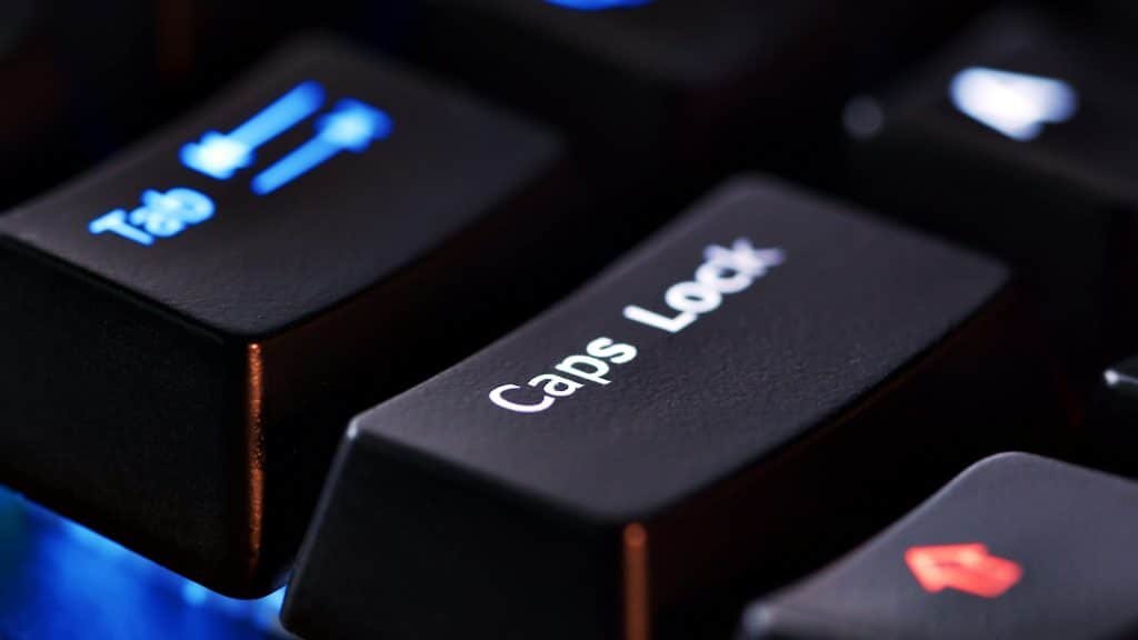 Macro shooting of the rgb computer keyboard with backlight.