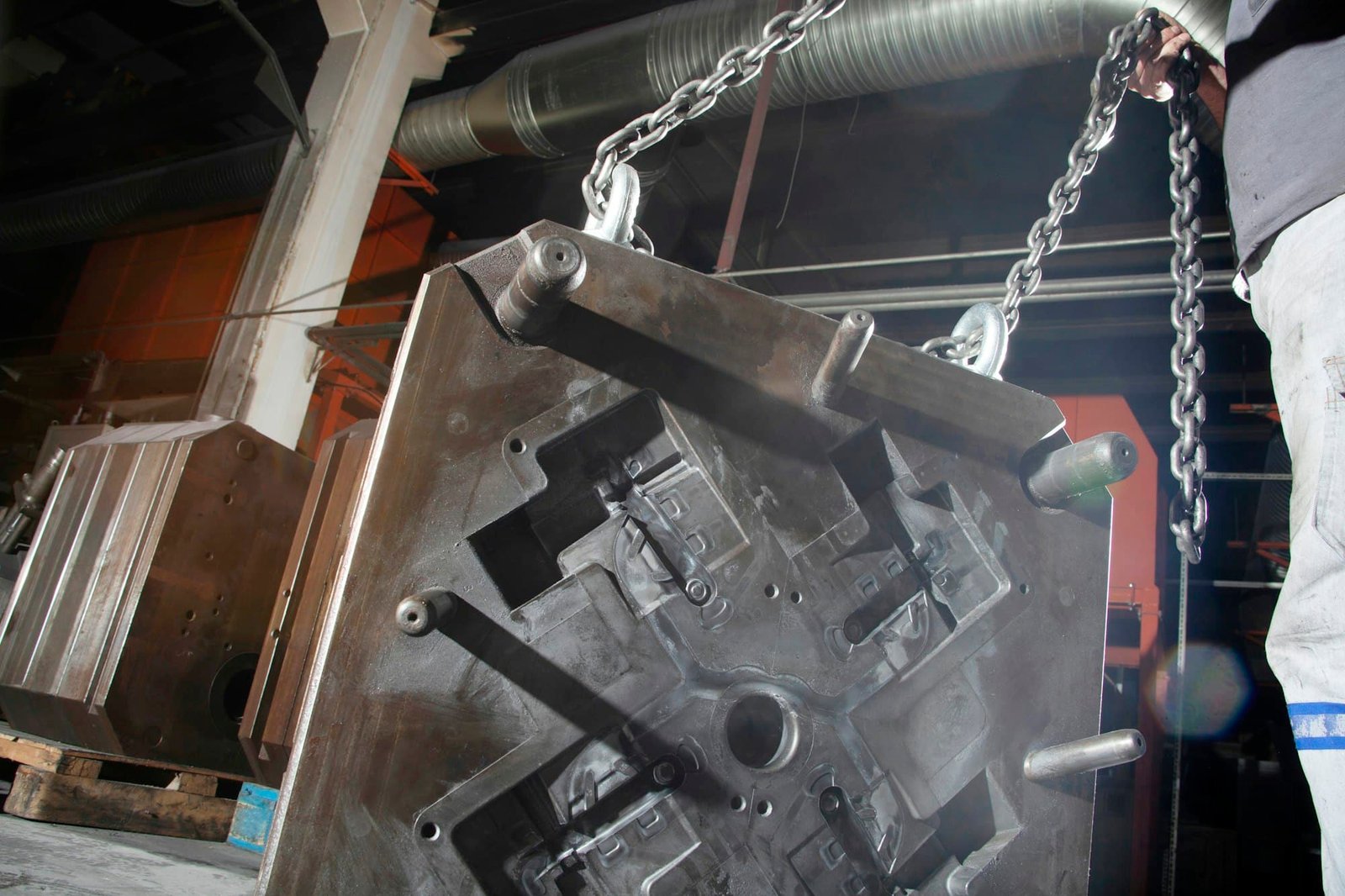 metal castings inside the factory