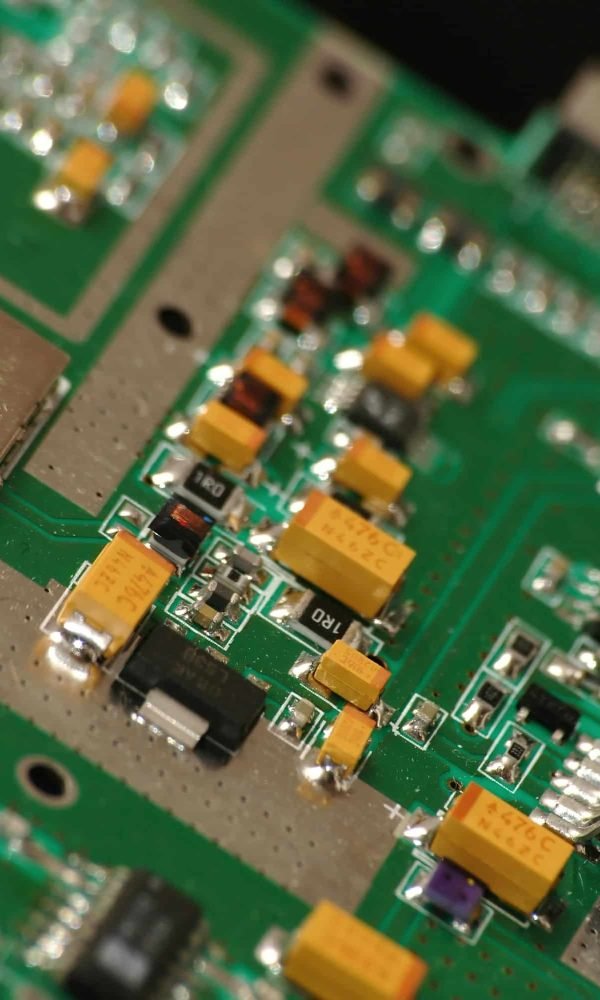 Green circuit board with a microchip